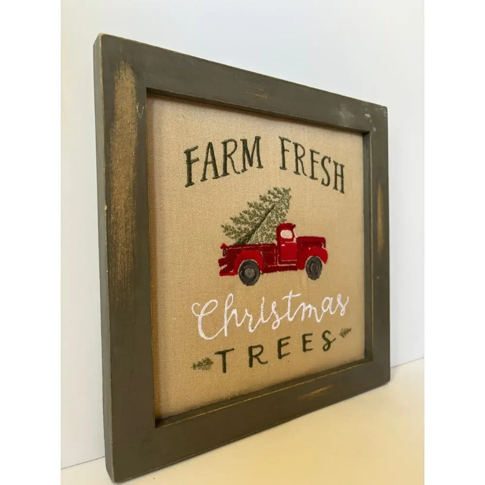 Embroidered Framed 